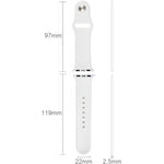 Para Apple Watch Sport 42mm Correia Desportiva de Borracha de Alto Desempenho com Fecho de Pino e Encaixe