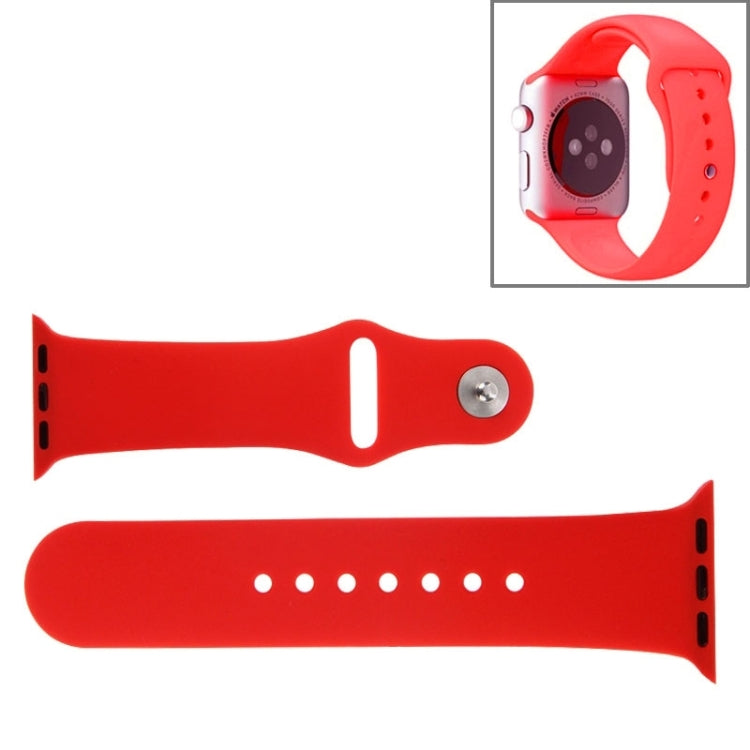 Para Apple Watch Sport 42mm Correia Desportiva de Borracha de Alto Desempenho com Fecho de Pino e Encaixe