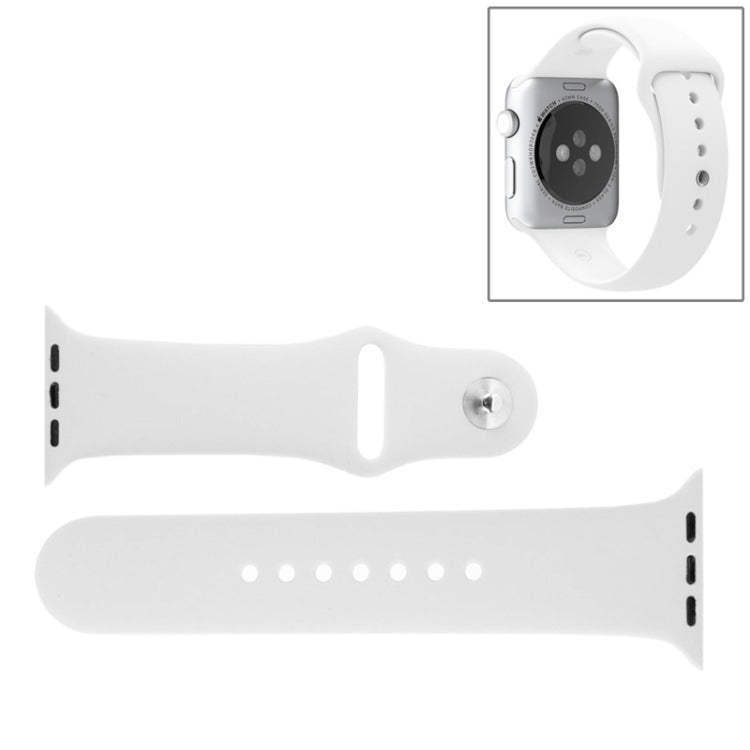 Para Apple Watch Sport 42mm Correia Desportiva de Borracha de Alto Desempenho com Fecho de Pino e Encaixe