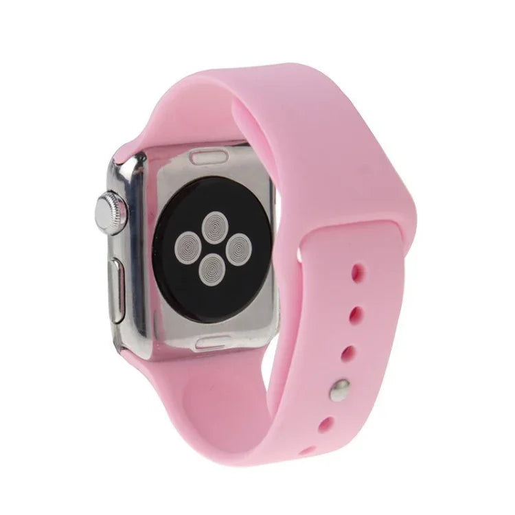 Pulseira de Relógio Desportiva em Borracha de Alto Desempenho e Mais Longa com Fecho de Pino e Encaixe para Apple Watch Sport 42mm