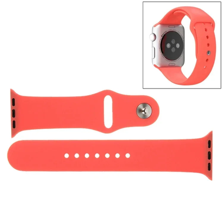Pulseira de Relógio Desportiva em Borracha de Alto Desempenho e Mais Longa com Fecho de Pino e Encaixe para Apple Watch Sport 42mm