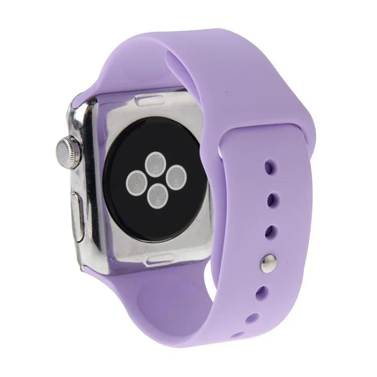 Pulseira de Relógio Desportiva em Borracha de Alto Desempenho e Mais Longa com Fecho de Pino e Encaixe para Apple Watch Sport 42mm