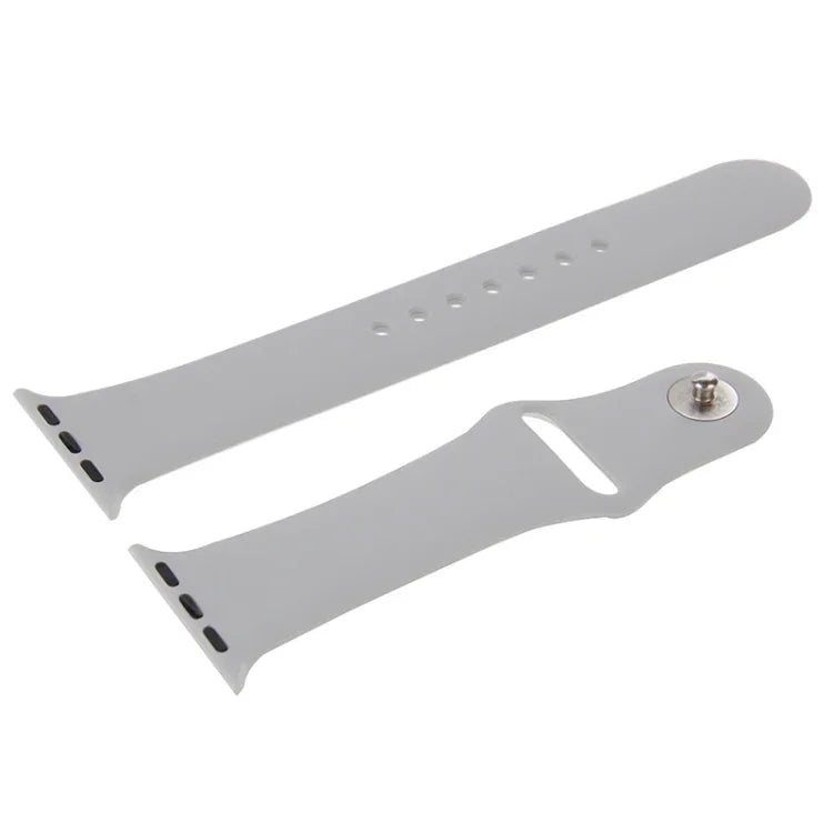 Pulseira de Relógio Desportiva em Borracha de Alto Desempenho e Mais Longa com Fecho de Pino e Encaixe para Apple Watch Sport 42mm