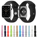 Pulseira de Relógio Desportiva em Borracha de Alto Desempenho e Mais Longa com Fecho de Pino e Encaixe para Apple Watch Sport 42mm