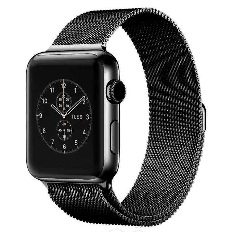 Para Apple Watch 42mm Correia Milanesa Magnética de Aço Inoxidável, Para Apple Watch 46mm / 49mm / 45mm / 44mm