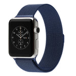 Para Apple Watch 42mm Correia Milanesa Magnética de Aço Inoxidável, Para Apple Watch 46mm / 49mm / 45mm / 44mm