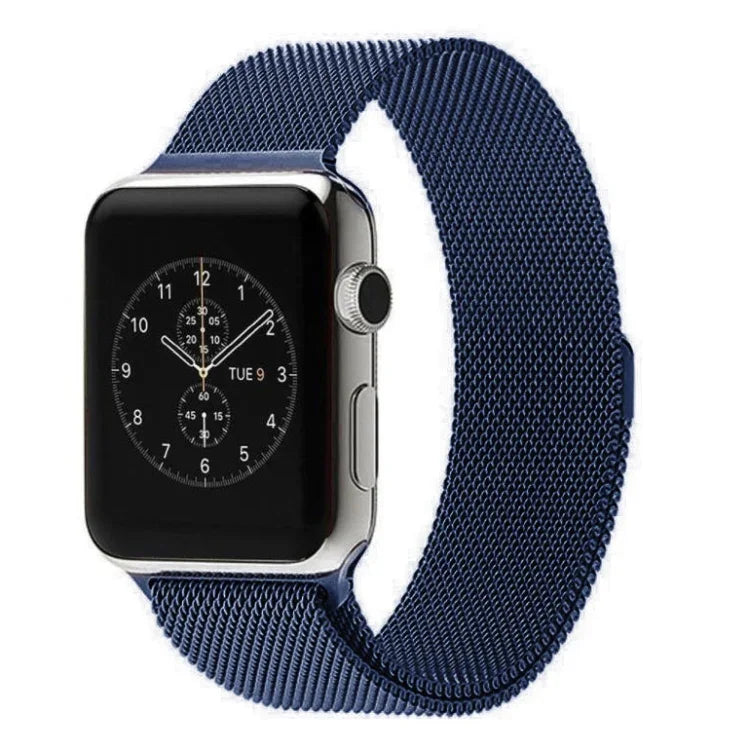 Para Apple Watch 42mm Correia Milanesa Magnética de Aço Inoxidável, Para Apple Watch 46mm / 49mm / 45mm / 44mm