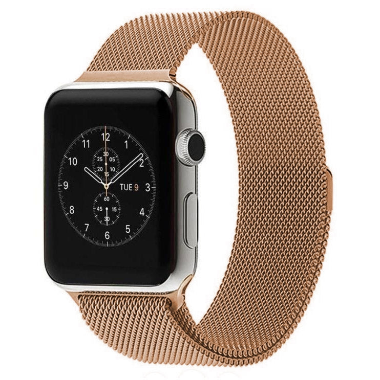 Para Apple Watch 42mm Correia Milanesa Magnética de Aço Inoxidável, Para Apple Watch 46mm / 49mm / 45mm / 44mm
