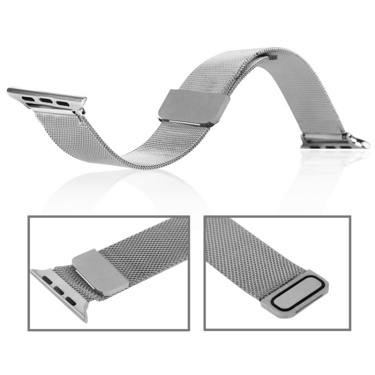 Para Apple Watch 42mm Correia Milanesa Magnética de Aço Inoxidável, Para Apple Watch 46mm / 49mm / 45mm / 44mm