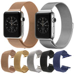 Para Apple Watch 42mm Correia Milanesa Magnética de Aço Inoxidável, Para Apple Watch 46mm / 49mm / 45mm / 44mm