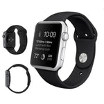 Para Apple Watch Series 10 42mm / 9&8&7 41mm / SE 3&SE 2&6&SE&5&4 40mm / 3&2&1 38mm Correia de Borracha 3 em 1 com Fivela de Pino, Para Apple Watch Series 9&8&7 41mm / SE 3&SE 2&6&SE&5&4 40mm