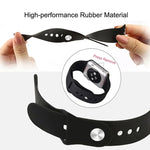 Para Apple Watch Series 10 42mm / 9&8&7 41mm / SE 3&SE 2&6&SE&5&4 40mm / 3&2&1 38mm Correia de Borracha 3 em 1 com Fivela de Pino, Para Apple Watch Series 9&8&7 41mm / SE 3&SE 2&6&SE&5&4 40mm