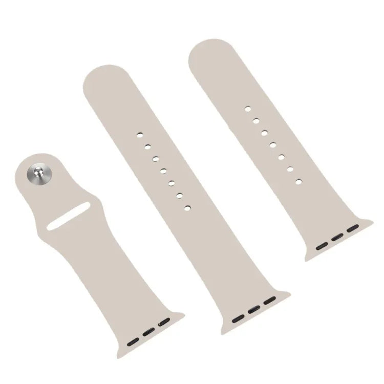 Para Apple Watch Ultra 49mm & Watch Ultra 2 49mm / Série 9&8&7 45mm / SE 3&SE 2&6&SE&5&4 44mm / 3&2&1 42mm Pulseira de Borracha 3 em 1 com Fivela de Pino, Para Apple Watch Ultra 49mm & Watch Ultra 2 49mm / Série 9&8&7 45mm