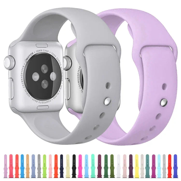 Para Apple Watch Ultra 49mm & Watch Ultra 2 49mm / Série 9&8&7 45mm / SE 3&SE 2&6&SE&5&4 44mm / 3&2&1 42mm Pulseira de Borracha 3 em 1 com Fivela de Pino, Para Apple Watch Ultra 49mm & Watch Ultra 2 49mm / Série 9&8&7 45mm