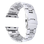 Para Apple Watch 38mm Correia Clássica de Aço Inoxidável com Fivela