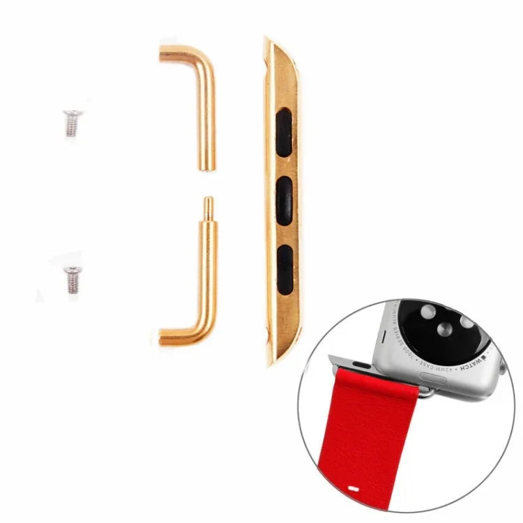 Para Apple Watch 38 / 40 / 41mm Conector de Correia Metálica Fivela Metálica, Par