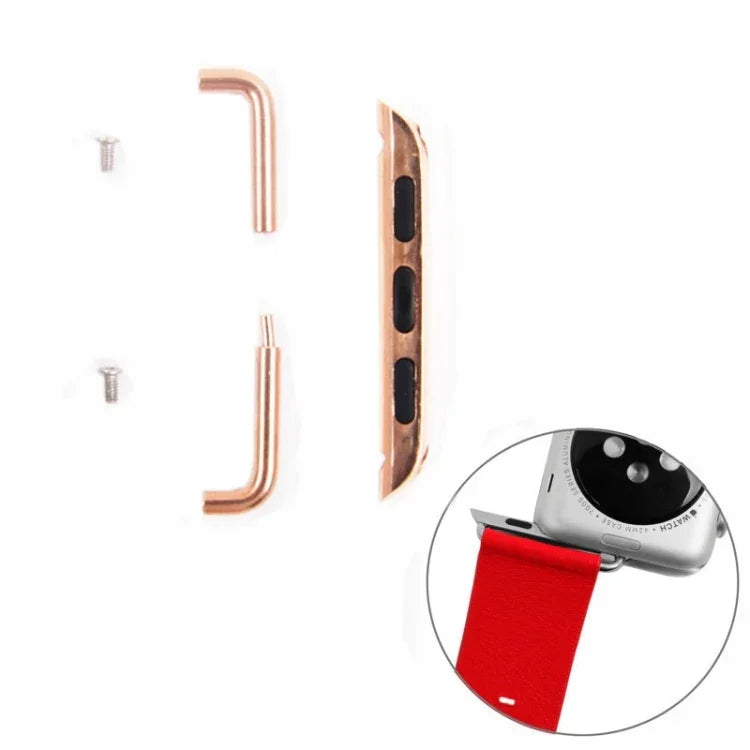 Para Apple Watch 38 / 40 / 41mm Conector de Correia Metálica Fivela Metálica, Par