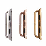 For Apple Watch 42 / 44 / 45mm Metal Strap Connector Metal Buckle, Pair