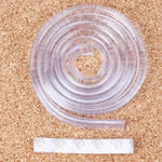 Protetor de Borda de Mesa para Segurança de Bebé, Almofada de Borda Suave, Comprimento: 1m, 100cm (Transparente)