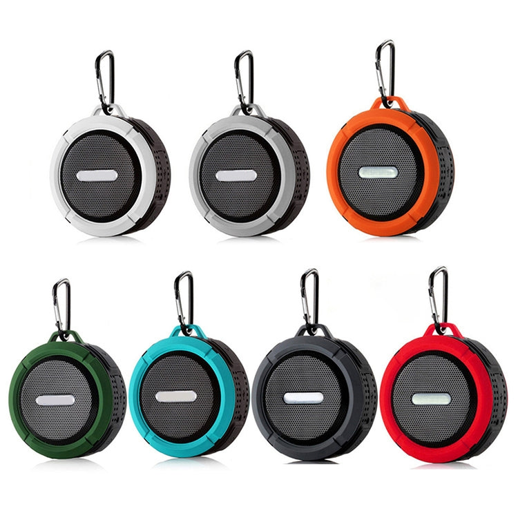 Altifalante Bluetooth impermeável para exterior C6 com ventosa, suporta chamadas mãos-livres