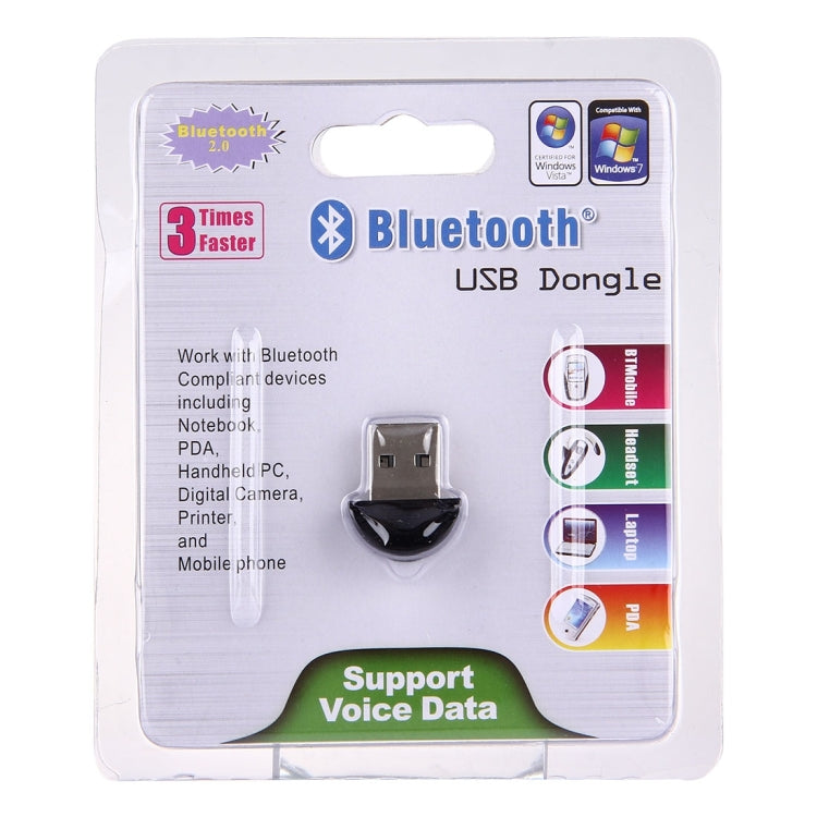 Dongle USB Bluetooth Sem Driver (Adaptador) com Chip CSR, Plug & Play, Chip CSR