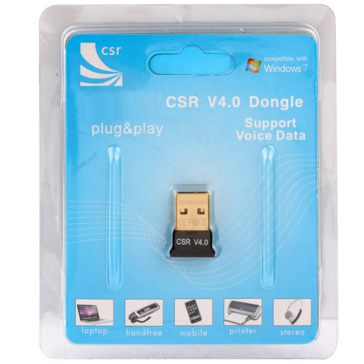 Adaptador USB Micro Bluetooth 4.0 + EDR (V4.0), Distância de transmissão: 30m, Micro Bluetooth