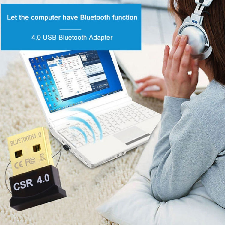 Adaptador USB Micro Bluetooth 4.0 + EDR (V4.0), Distância de transmissão: 30m, Micro Bluetooth