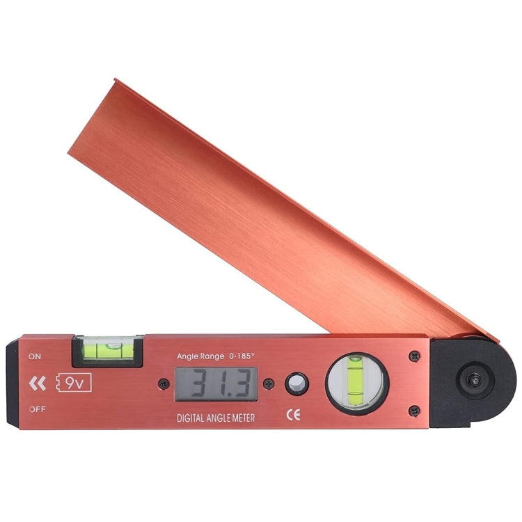 Medidor de Ângulo Digital com Ecrã LCD e Nível de Bolha