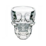 Copo de Shot de Vodka e Whisky em Forma de Caveira de Cristal, Transparente