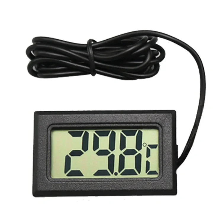 Mini Termómetro Digital LCD para Frigorífico Congelador, Tamanho de Inserção 46mm x 26,6mm, Comprimento do Cabo 1m, PT-2