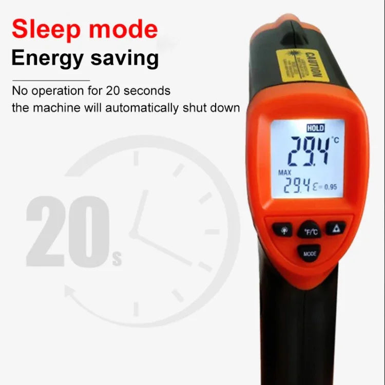 Termómetro Infravermelho DT-8380, Intervalo de Temperatura: -50 a 550 Graus Celsius, Alcance de Distância: 35cm, Termómetro Infravermelho