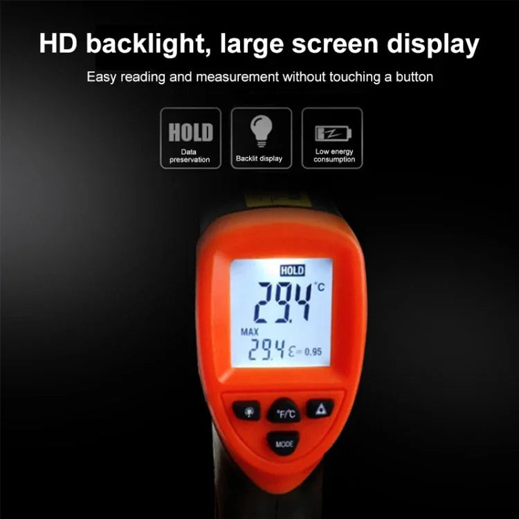Termómetro Infravermelho DT-8380, Intervalo de Temperatura: -50 a 550 Graus Celsius, Alcance de Distância: 35cm, Termómetro Infravermelho