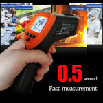 Termómetro Infravermelho DT-8380, Intervalo de Temperatura: -50 a 550 Graus Celsius, Alcance de Distância: 35cm, Termómetro Infravermelho