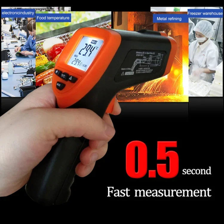 Termómetro Infravermelho DT-8380, Intervalo de Temperatura: -50 a 550 Graus Celsius, Alcance de Distância: 35cm, Termómetro Infravermelho