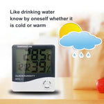 Medidor Digital de Temperatura e Humidade LCD de 3,8 polegadas com Relógio / Calendário (HTC-1), HTC-1