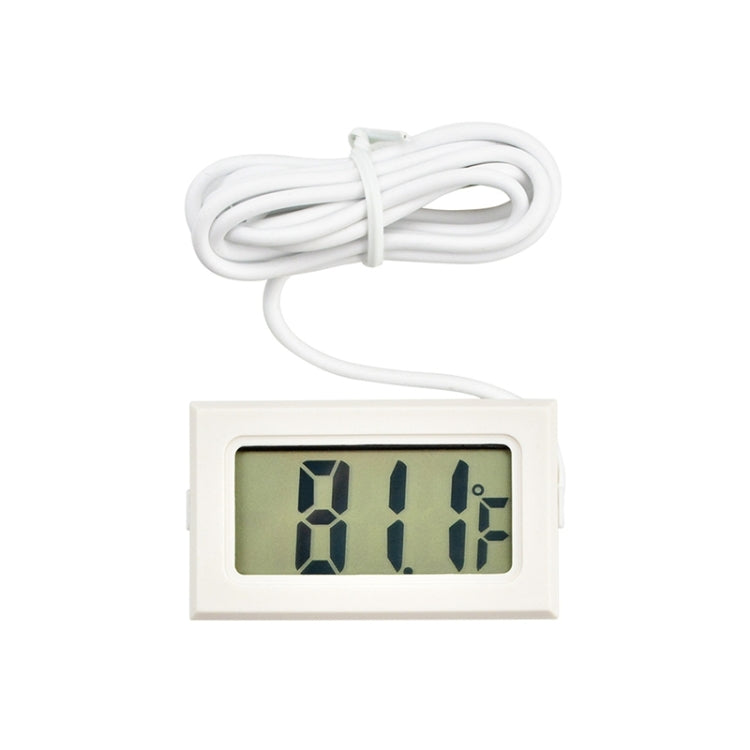 Termómetro Digital de Interior Mini LCD (Exibição em Fahrenheit), Branco, (Exibição em Fahrenheit)(Branco), (Exibição em Fahrenheit)(Preto)