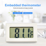 Termómetro Digital de Interior Mini LCD (Exibição em Fahrenheit), Branco, (Exibição em Fahrenheit)(Branco), (Exibição em Fahrenheit)(Preto)