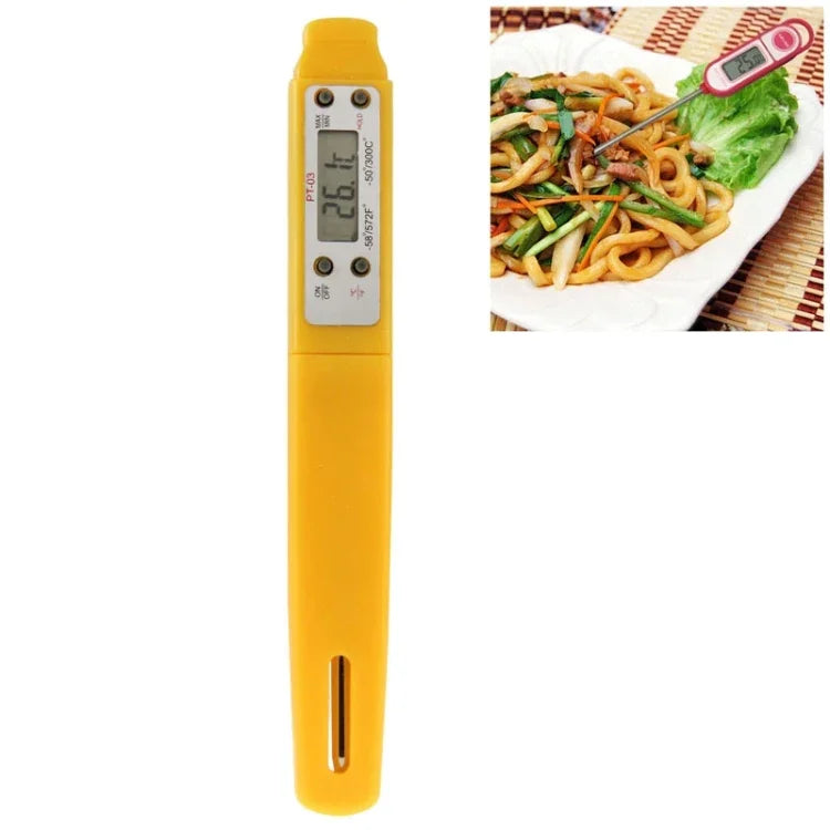 Termómetro Digital para Alimentos LCD, Intervalo de Temperatura: -50 a 300 Graus Celsius, Termómetro para Alimentos