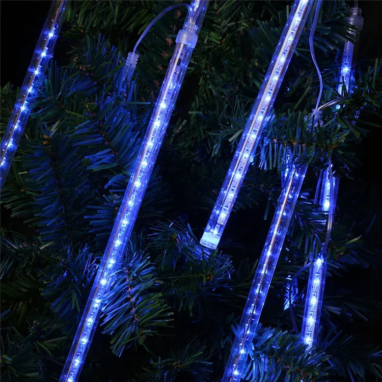Bastão de Luz com 17 LEDs para Natal, 8 Unidades 30cm/Azul, 8 Unidades 30cm/Colorido, 8 Unidades 30cm/Branco