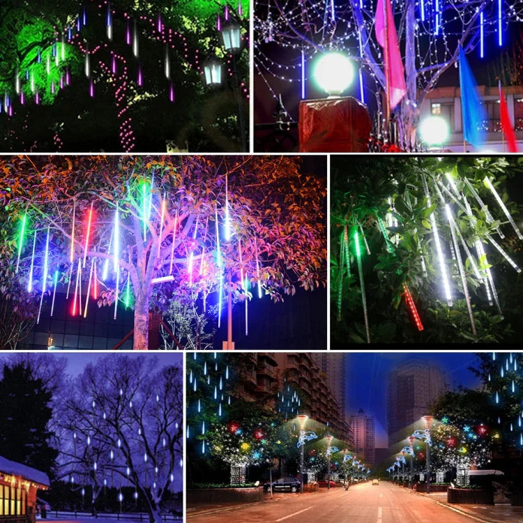 Bastão de Luz com 17 LEDs para Natal, 8 Unidades 30cm/Azul, 8 Unidades 30cm/Colorido, 8 Unidades 30cm/Branco