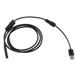 Câmara de Inspeção Endoscópica Micro USB Impermeável com Tubo Flexível e 6 LED para Telemóvel Android OTG, Comprimento: 1m, Diâmetro da Lente: 7mm, 7mm