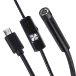 Câmara de Inspeção Endoscópica Micro USB Impermeável com Tubo Flexível e 6 LED para Telemóvel Android OTG, Comprimento: 1m, Diâmetro da Lente: 7mm, 7mm