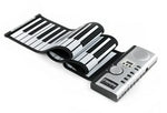 Teclado Piano MIDI Dobrável Datopal de 61 Teclas, 61 Teclas Standard Branco