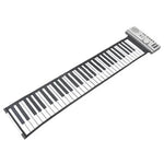 Teclado Piano MIDI Dobrável Datopal de 61 Teclas, 61 Teclas Standard Branco