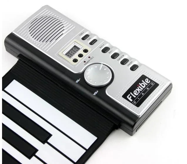 Teclado Piano MIDI Dobrável Datopal de 61 Teclas, 61 Teclas Standard Branco
