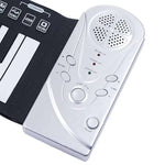 Teclado Piano Dobrável Portátil de 49 Teclas, 49 Teclas Standard Branco
