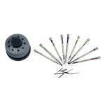 Conjunto de 9 Chaves de Fendas para Reparação de Relógios 0,5mm-2,5mm, 9 em 1