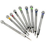 Conjunto de 9 Chaves de Fendas para Reparação de Relógios 0,5mm-2,5mm, 9 em 1