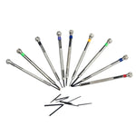 Conjunto de 9 Chaves de Fendas para Reparação de Relógios 0,5mm-2,5mm, 9 em 1