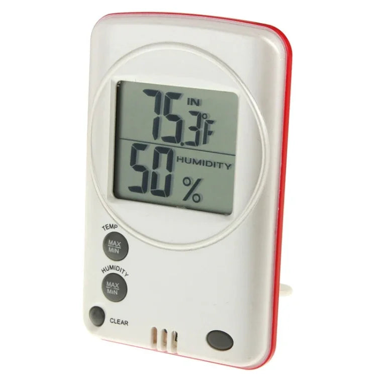 Higrómetro termómetro digital LCD para interior e exterior, Higrómetro termómetro de humidade